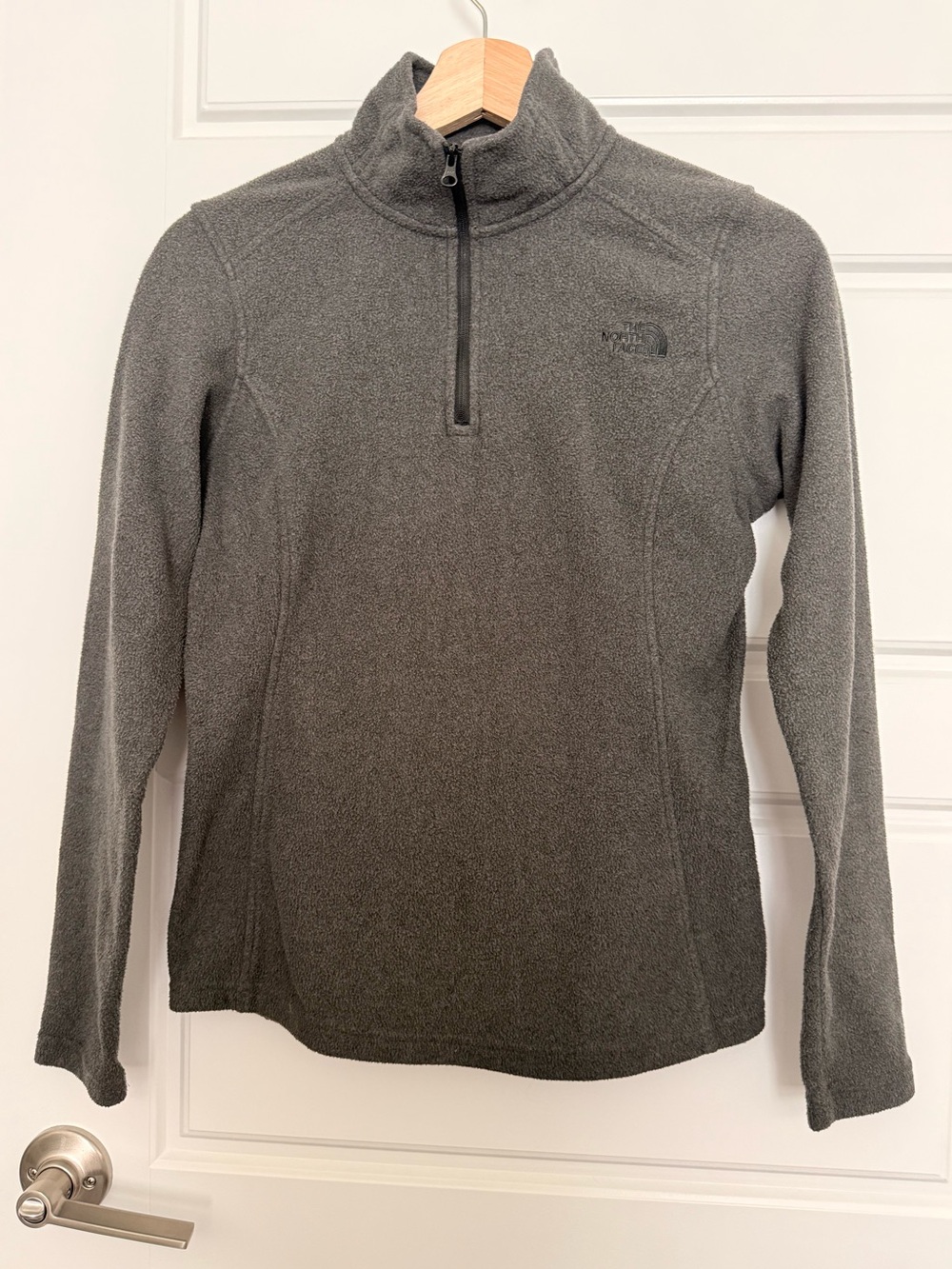 The North Face Women's Dark Gray Half-Zip Turtleneck Fleece